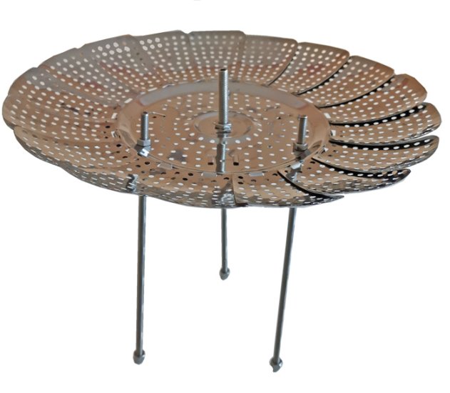 (Bild für) Maischesieb / Aromakorb bis 32 cm Durchmesser, höhenverstellbar bis 25 cm - zum Schließen ins Bild klicken