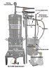 (image for) 25 Litres Distillation unit for essential oils with 12 litre Suprem for Plants deLúxe - isolated Plant-Tube - gas firing - all inclusive